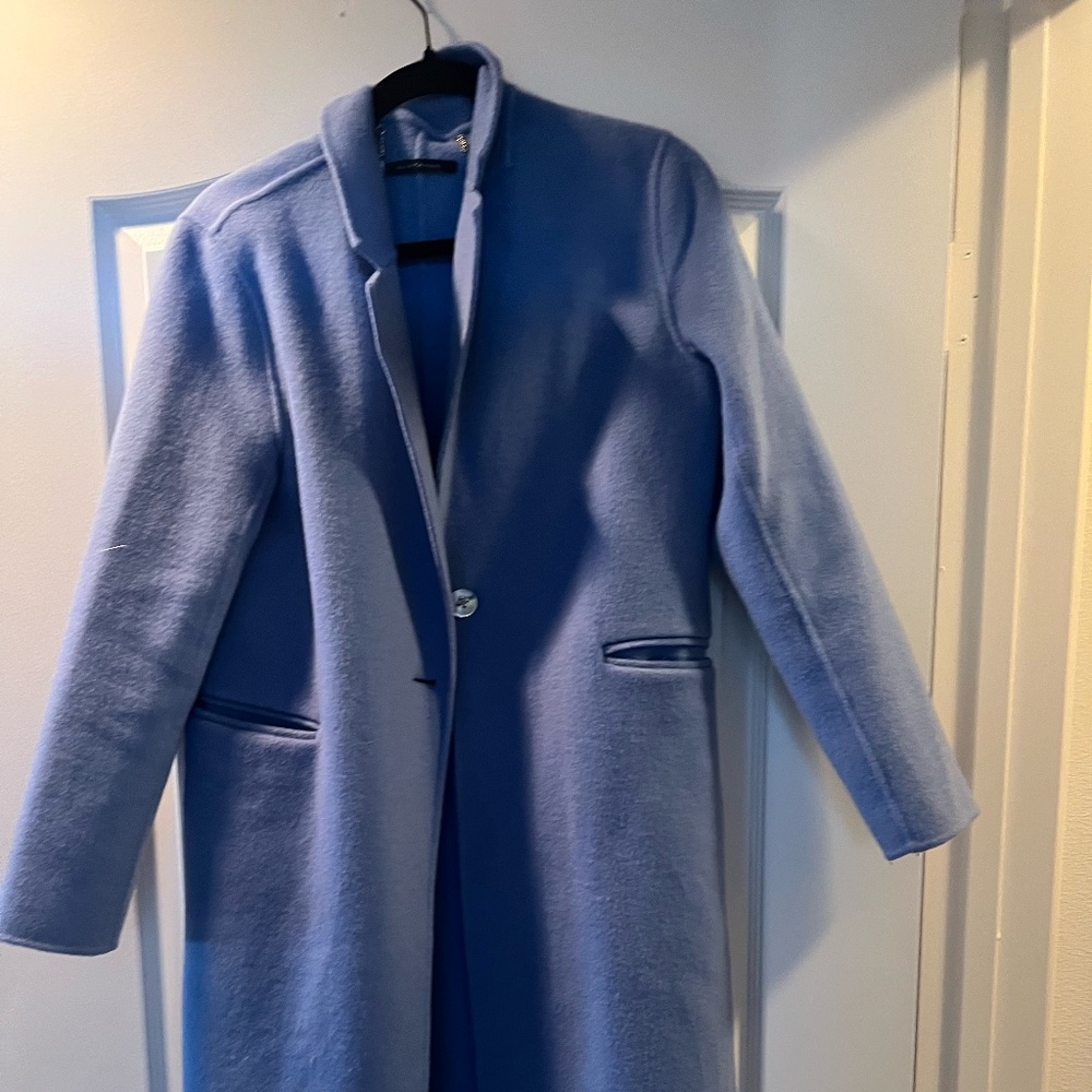 Elie Tahari Blue Winter Coat